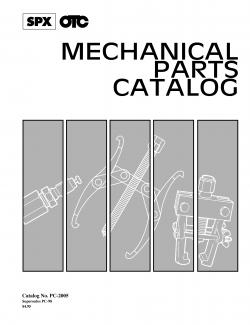 Service Solutions OT105052 Mechanical Parts Catalog