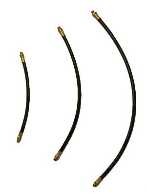 NS18R Whip Hose 18 in. Rubber Covered Wire Braid