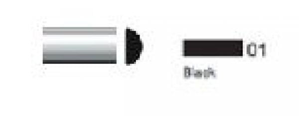 PS37425 125Chrome 0.5Half Round Mldg