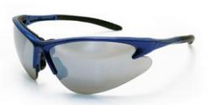 SA540-0703 Dia Back 2 Mirror Lens Blue Frame Safety Glasses
