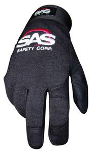 SAS Safety 6653 Mechanic's Pro Tool Safety Gloves, Black, Large