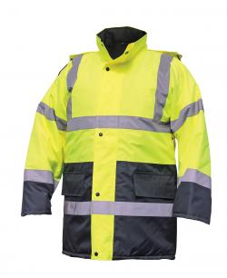 SA690-2309 Parka Jacket Cls 3 Hi Viz Yellow-L