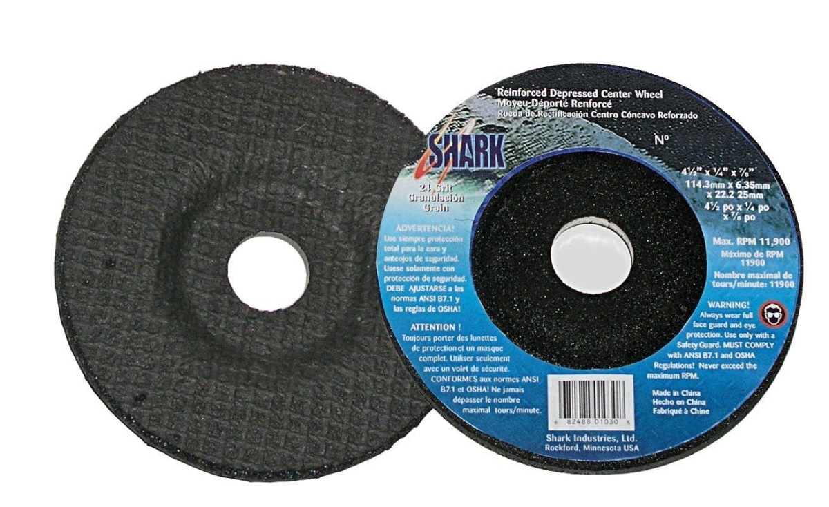 2 in. 60 Grit Dprssed Centre Grinding Wheel - Pack of 5