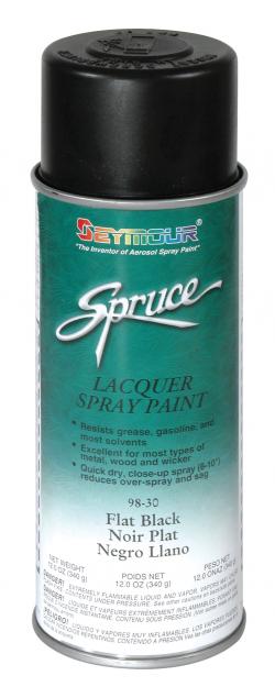 TM98-30 Flat Black Lacquer 16 oz Can