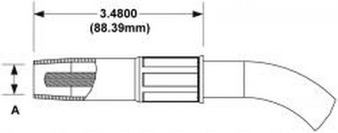VQ1240-1101 Tweco Nozzle - 0.38 in.
