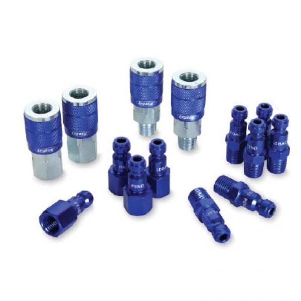 LMA72458C 0.25 in. Cipler Type C Body Coupler & Plug Kit, Blue - 14 Piece