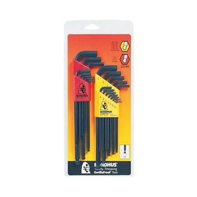 Inch or Metric Ballpoint L-Wrench - 2 Per Pack