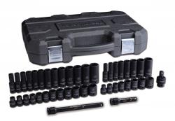 GWR84916N 0.38 in. Drive 6 Point SAE & Metric Standard & Deep Impact Socket Set