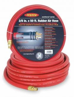 Legacy LMHRE3850RD2 Rubber Air Hose 0.37 ID x 50 ft.