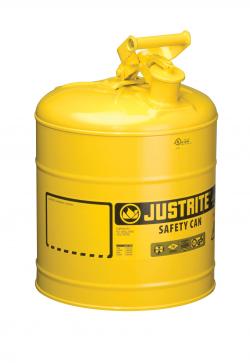 Justrite JT7150200 5 gal Type 1 Safety Can for Diesel, Yellow