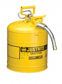 Justrite JT7250230 5 gal Yellow Safety Can