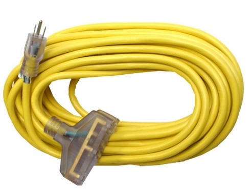 Picture of Bayco Products BYSL-741L 50 ft. 15 Amp OSHA NRTL Compliant Extension Cord with Lighted End & 3 Outlets - 4.7 Gauge