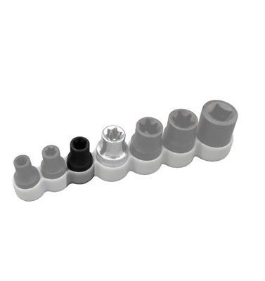 Torx Socket E-8 - Silver - 0.25 in. Drive - Durable Steel Construction