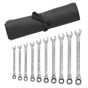 Picture of Apex Tool KD85090R 10-19 mm Metric Extra Large Ratcheting Combination Wrench Set - 10 Piece