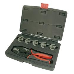 AO9477 Professional Quick Interchangeable Ratchet Crimping Tool Set, 7 Piece