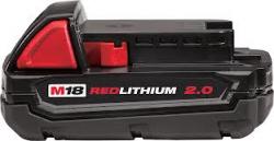 Picture of Milwaukee Electric Tool ML48-11-1820 18V 2.0 amp Red Lithion Battery