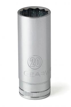 GWR80639 12 mm 6 Point Deep Socket, Full Polish Chrome