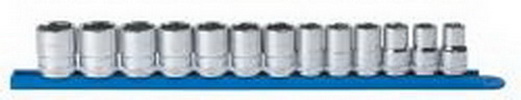 GWR80702 6 Point Metric Standard Socket Set, Full Polish Chrome