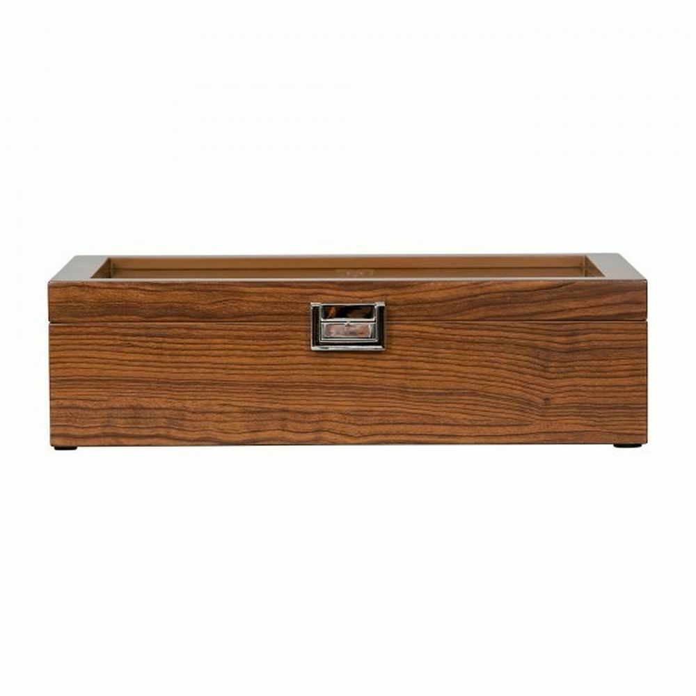 Picture of Mele 00651S20 Jayson Glass Top Wooden Watch Box&#44; Mahogany