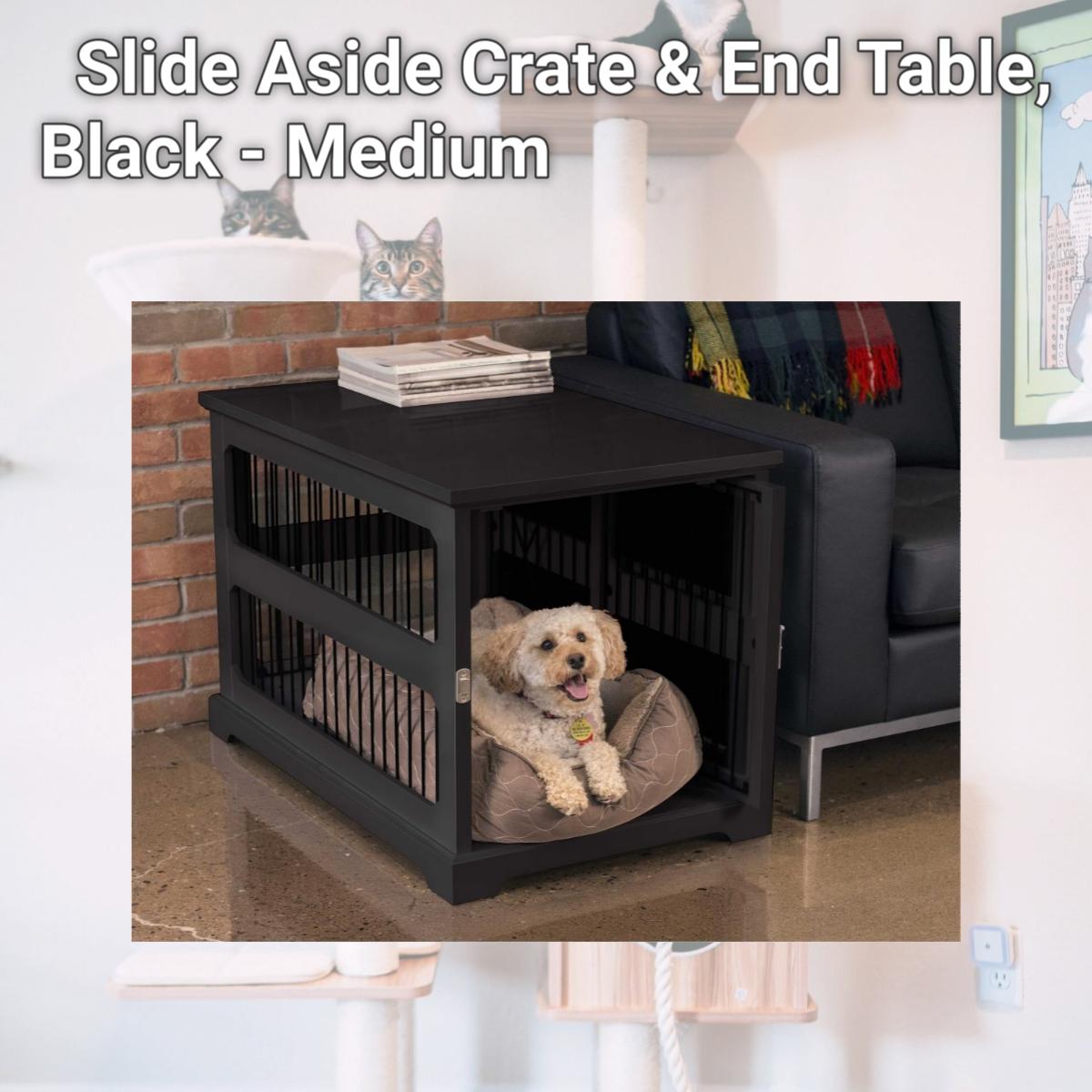 Picture of Zoovilla PTH0651721710 Slide Aside Crate & End Table, Black - Medium