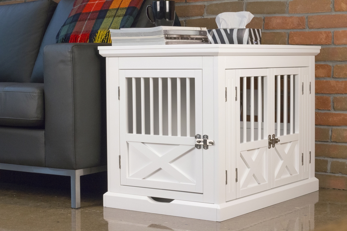 Picture of Merry Products PTH0662020110 Triple Door Crate&#44; White - Medium