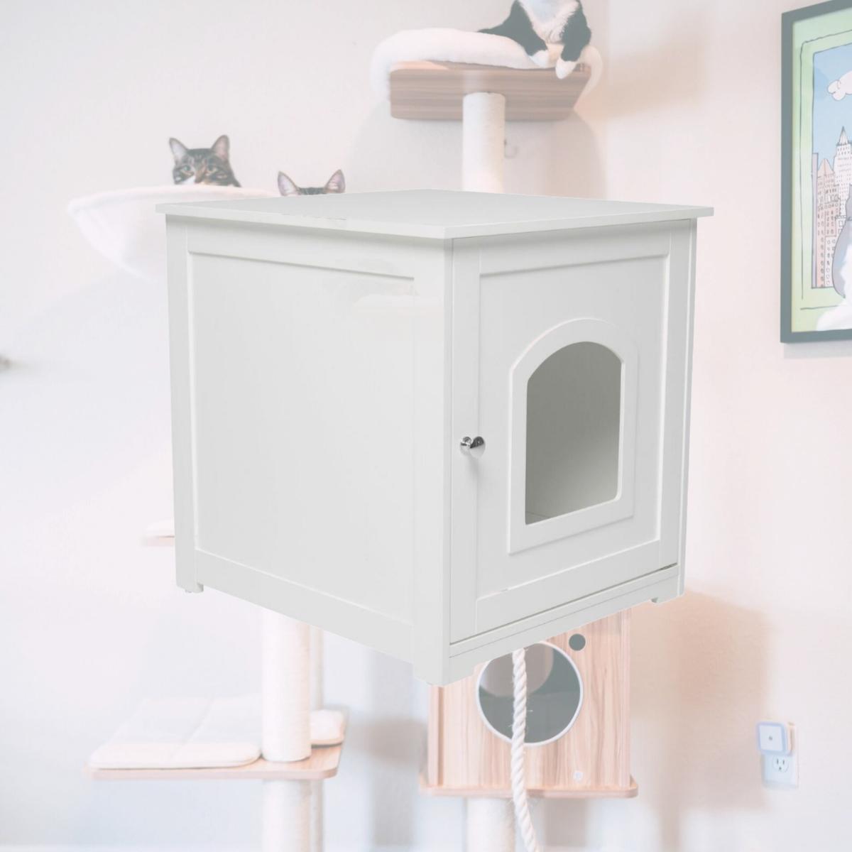 Picture of Zoovilla PTH0831720110 Kitty Litter Loo, White