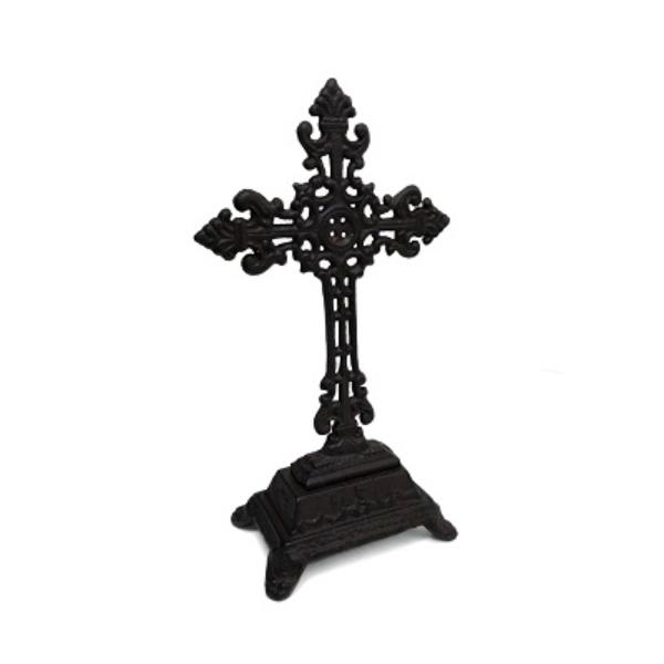 5.5 in. Cast Iron Cross on Pedestal
