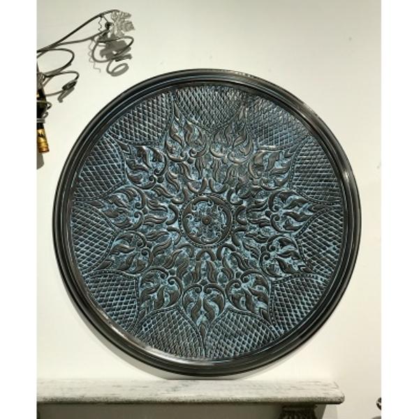 Tangier Hand-Embossed Wall Medallion, Bronze