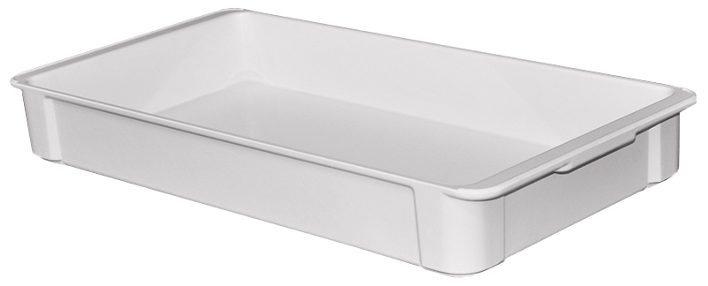 22.37 x 12 x 3.12 in. Heavy Duty Storage Container, Gray - Stackable