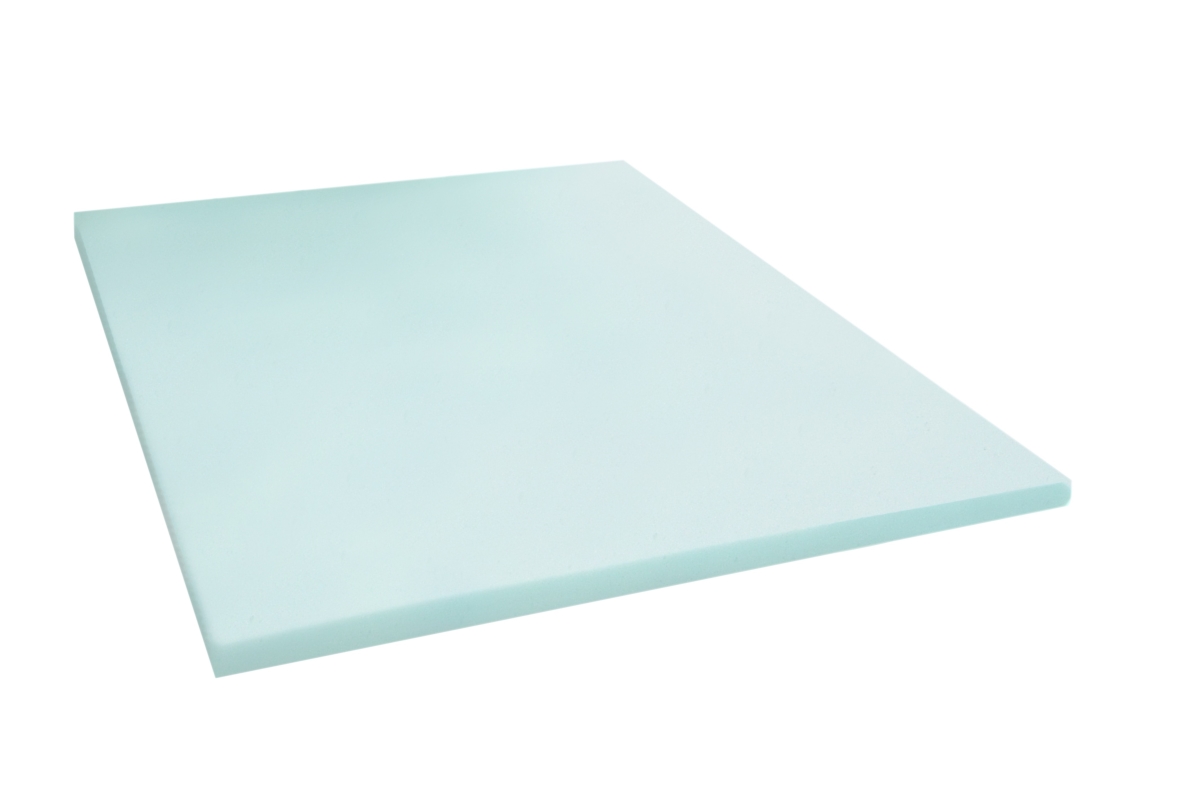 Two Classic Contour Pillows and Twin XL 2 Inch Thick Gel Swirl Visco Elastic Memory Foam Mattress Pad Bed Topper Made in the USA