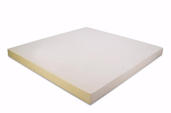 Topper Cover and Classic Contour Pillow and Queen Size 3 Inch Thick 3 Pound Density Visco Elastic Memory Foam Mattress Bed Topper Made in the USA -  KD Americana, KD3043730