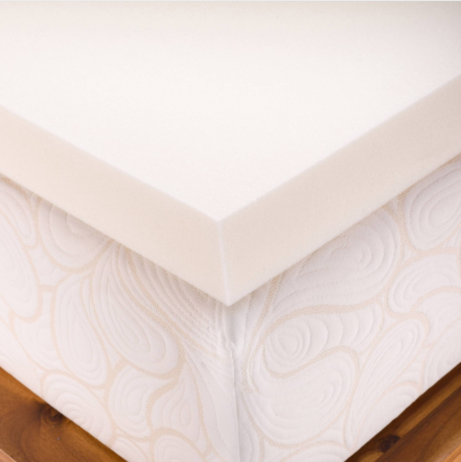 Twin XL Size 2 Inch Thick  Firm Conventional Polyurethane Foam Mattress Pad Bed Topper Made in the USA