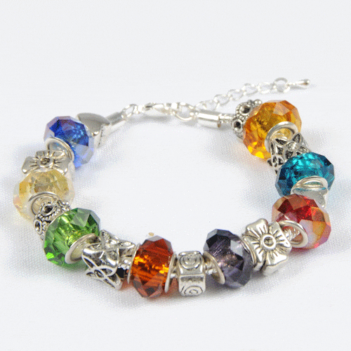 Array of Color Charm Bracelet