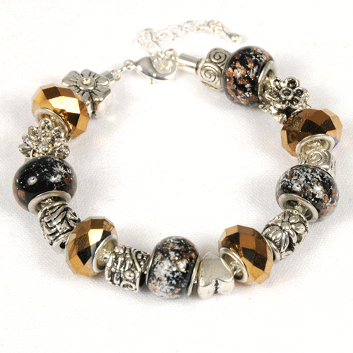 Bronze Beauty Charm Bracelet