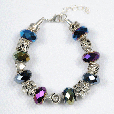 Iridescence Flash Charm Bracelet