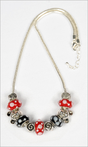 Mickey Mouse Beaded Necklace