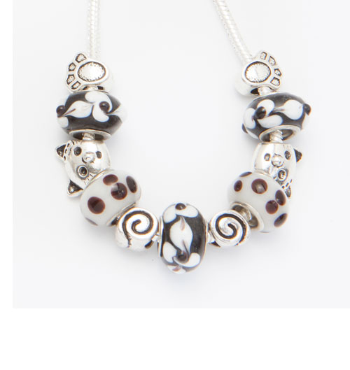 Cats Meow Kitten Beaded Necklace