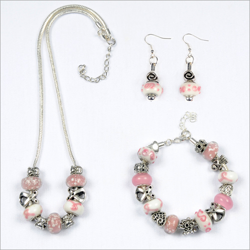 Picture of My Favorite Beads 143192PMM38 Breast Cancer Awareness Jewelry Set