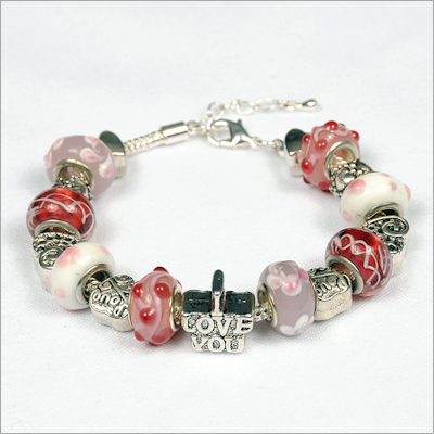 Berry Blush Bead Bracelet