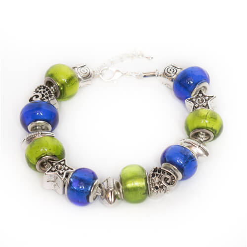 Seattle Seahawks Football Charm Bracelet