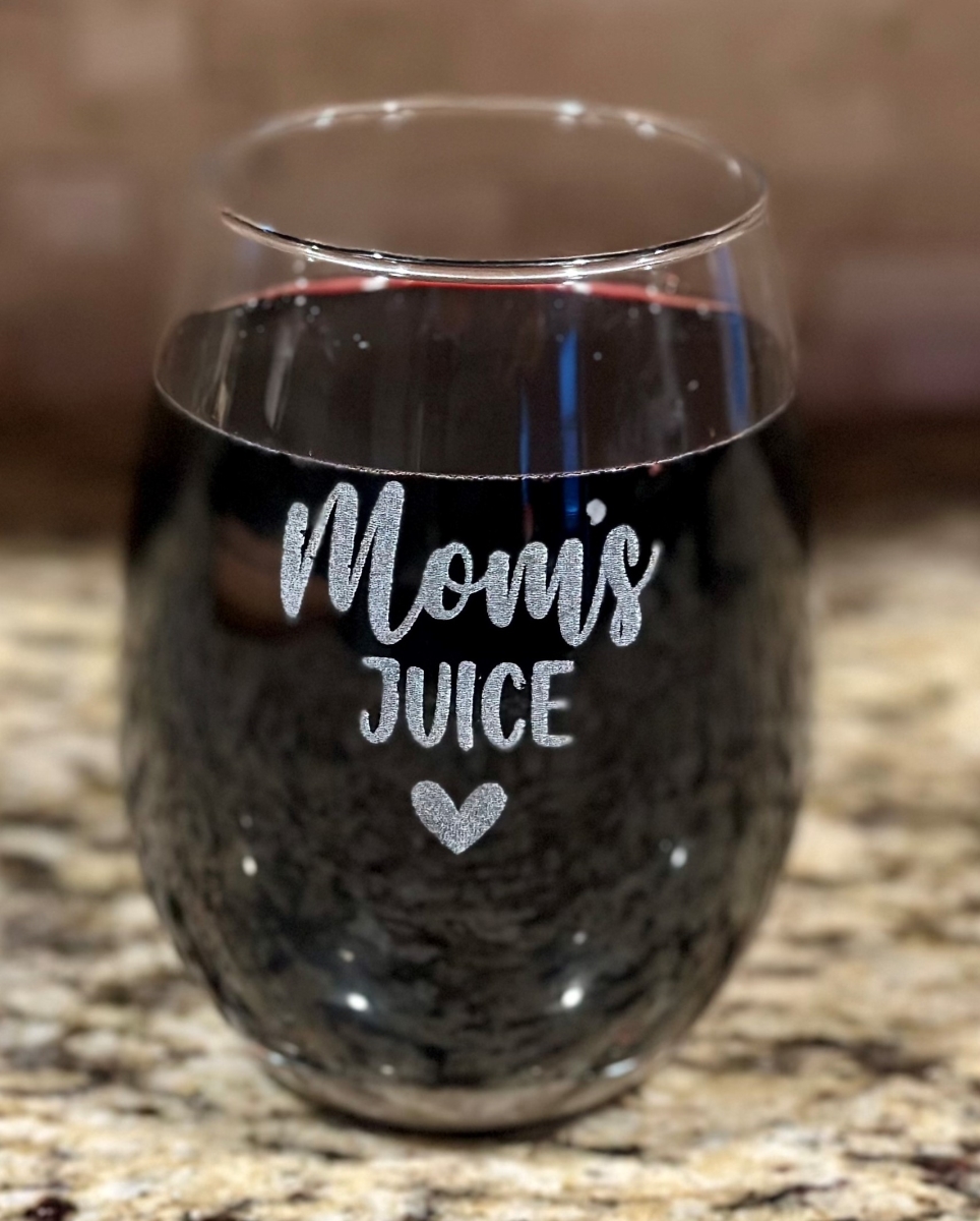 Picture of Ohio Basket Chic Moms Juice Glass Moms Juice Glass Stemless Wine Glass for Mothers Day Gift