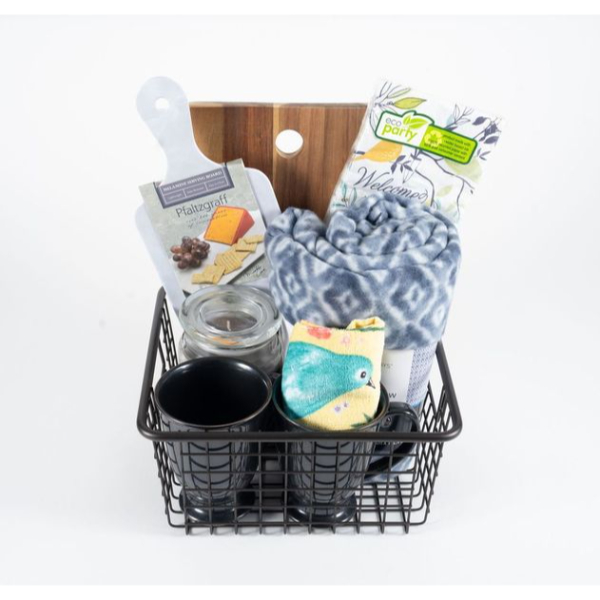Kitchen & Home Gift Basket with Coffee Mugs by OhioBasketChic - Perfect for Realtor Closings, Housewarmings