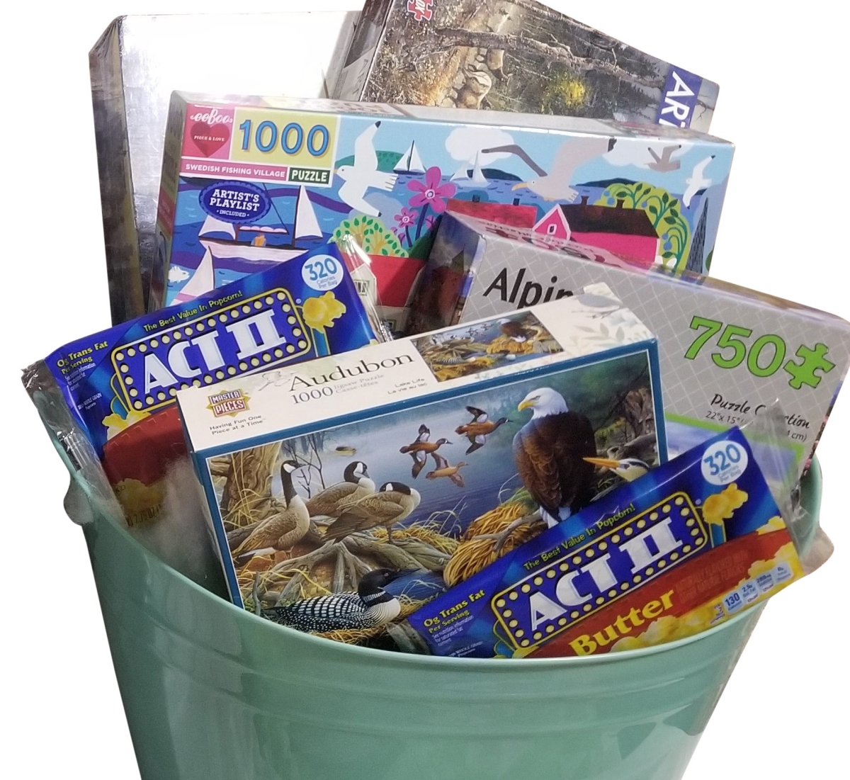 Puzzle Night Gift Basket by