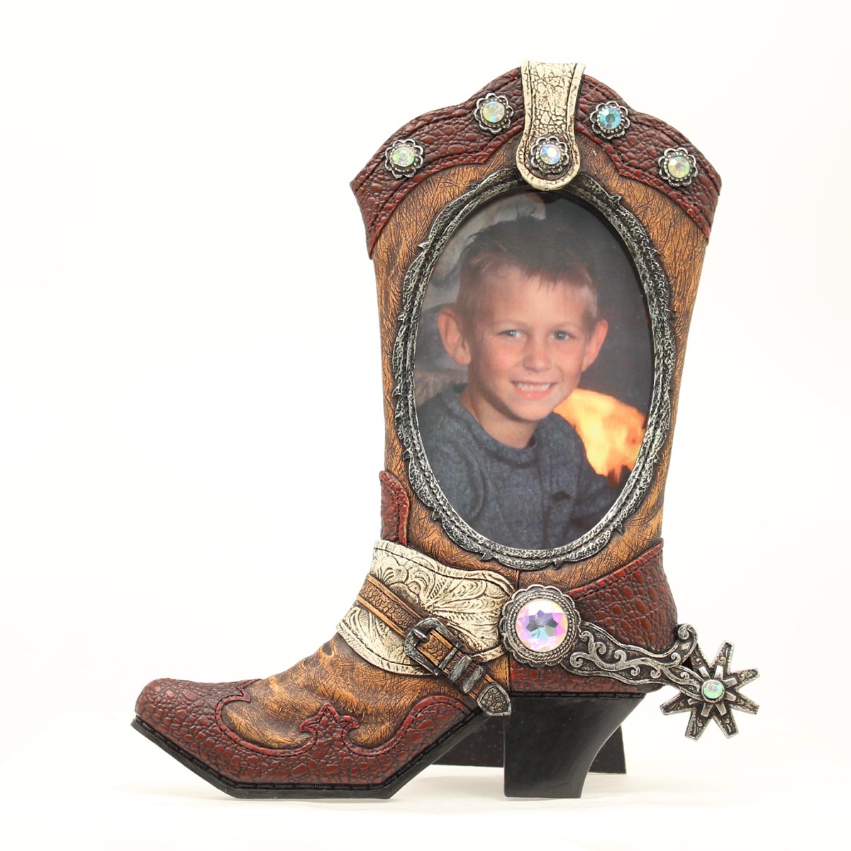 Western Moments 94277 Boot Oval Picture Frame - 4 x 6 in.