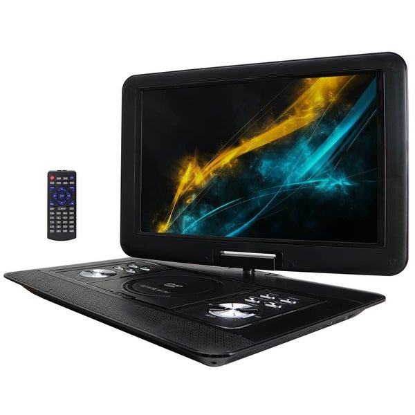 Picture of Trexonic TRX-1680 15.4 in. Portable DVD Player with TFT-LCD Screen & USB&#44; SD&#44; AV Inputs