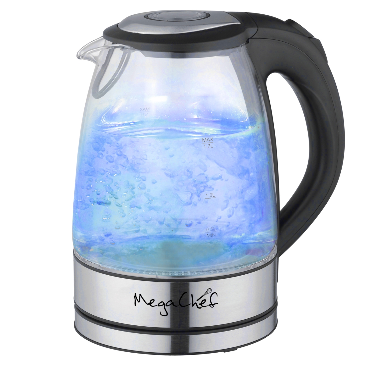 Picture of Megachef MGKTL-1761 1.7 Litre Glass & Stainless Steel Electric Tea Kettle