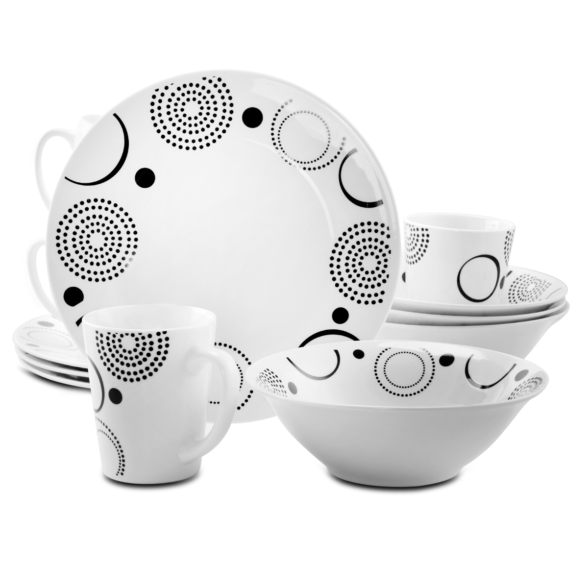 Picture of Gibson 94842.12 Modern Times Dinnerware Set - 12 Piece