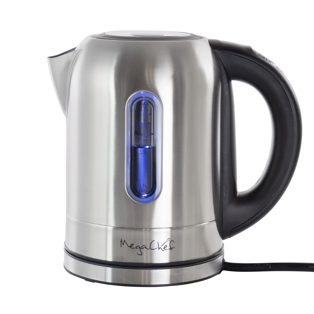 Picture of Megachef MGKTL-1756 1.7 Liter Stainless Steel Electric Tea Kettle with 5 Preset Temps