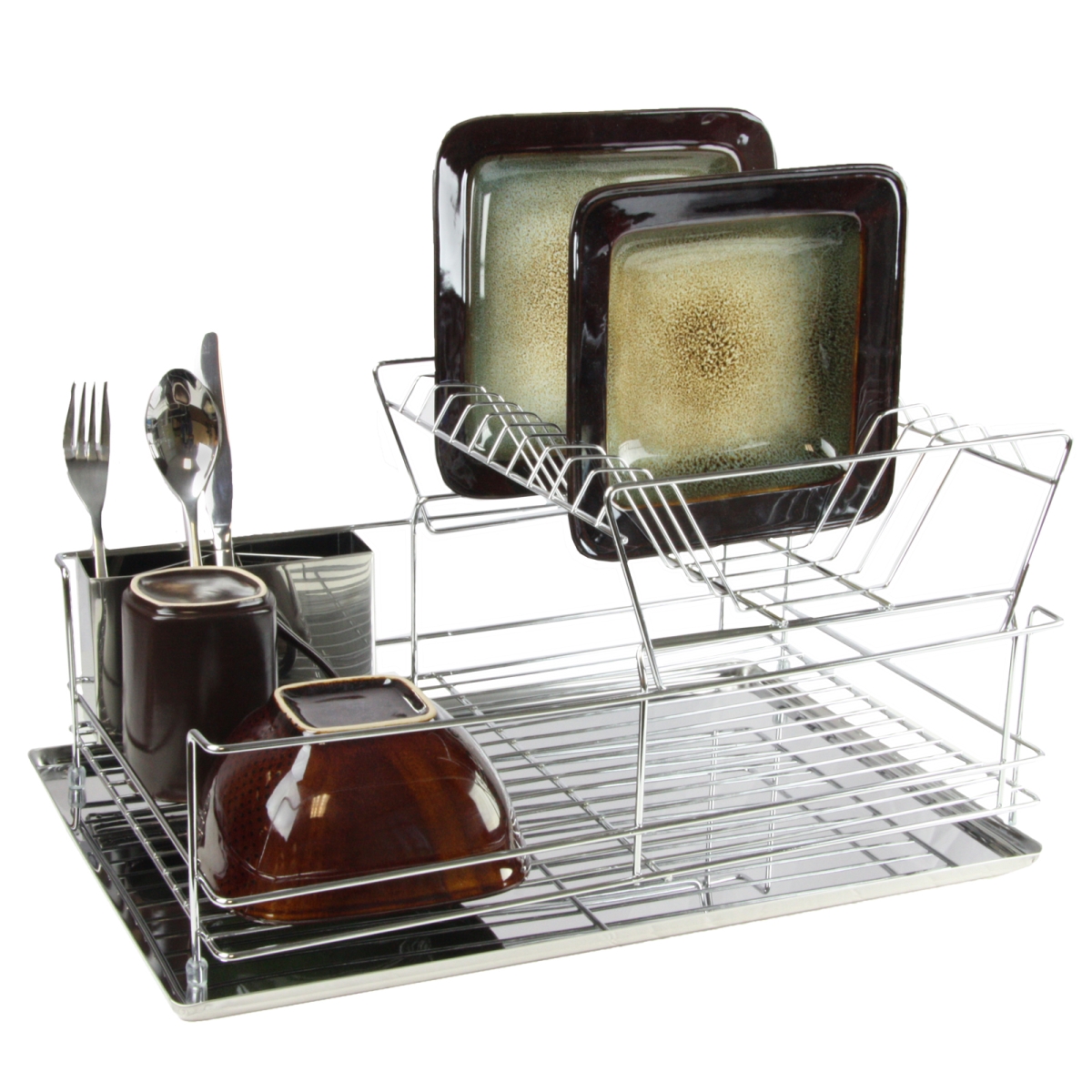 Picture of Megachef DR-209 15.5 in. Stainless Iron Shelf Dish Rack