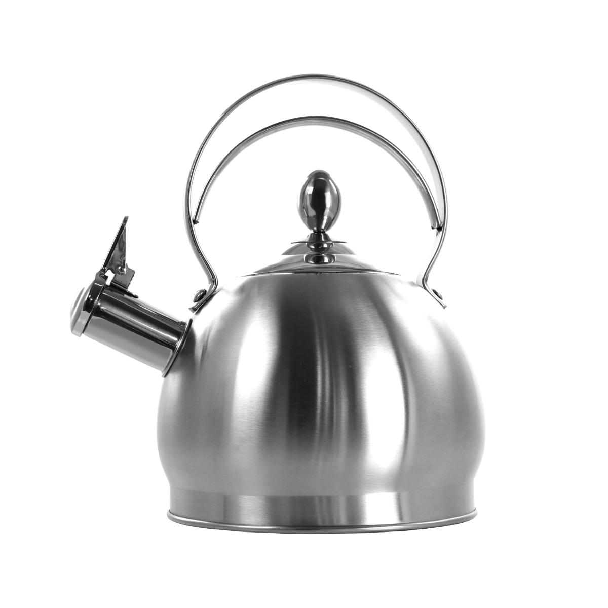 Picture of Megachef MGKTL-1015 2.8 Liter Round Stovetop Whistling Kettle&#44; Brushed Silver